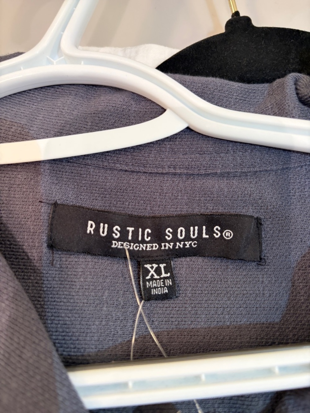 Relaxed Short-Sleeve Button-Down Shirt in Slate Blue by Rustic Souls - Picture 2 of 2